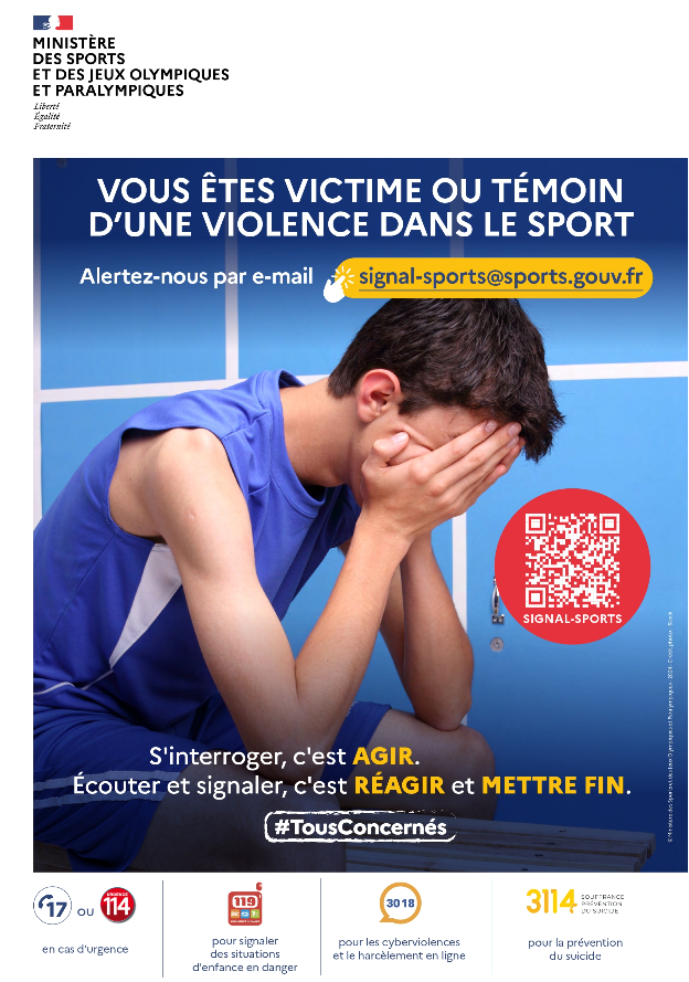 Stop aux violences dans le sport : brisons le silence