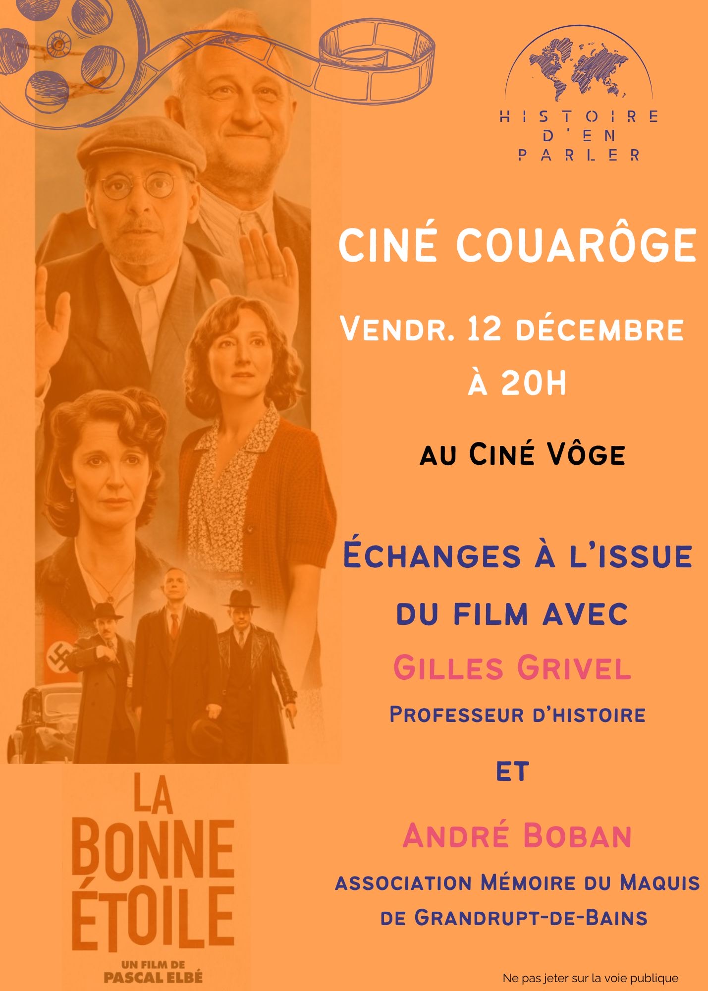 « La Bonne Étoile » au Ciné Vôge – 12/12/25, 19h
