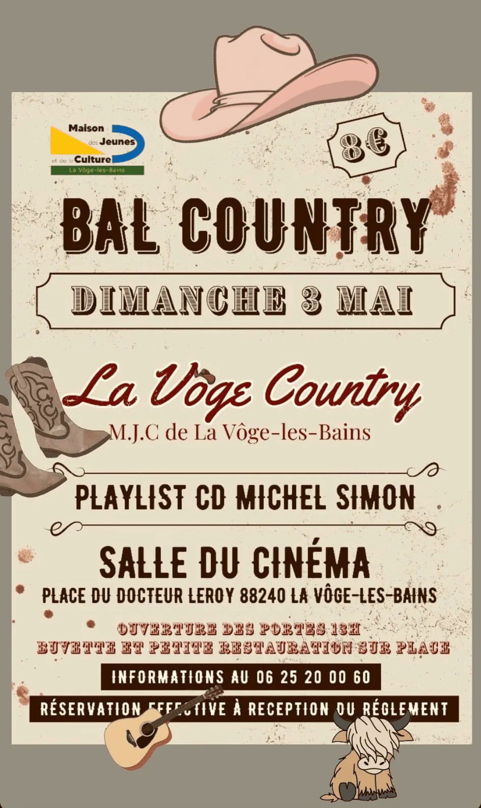 Bal Country à La Vôge-les-Bains – 03/05/26