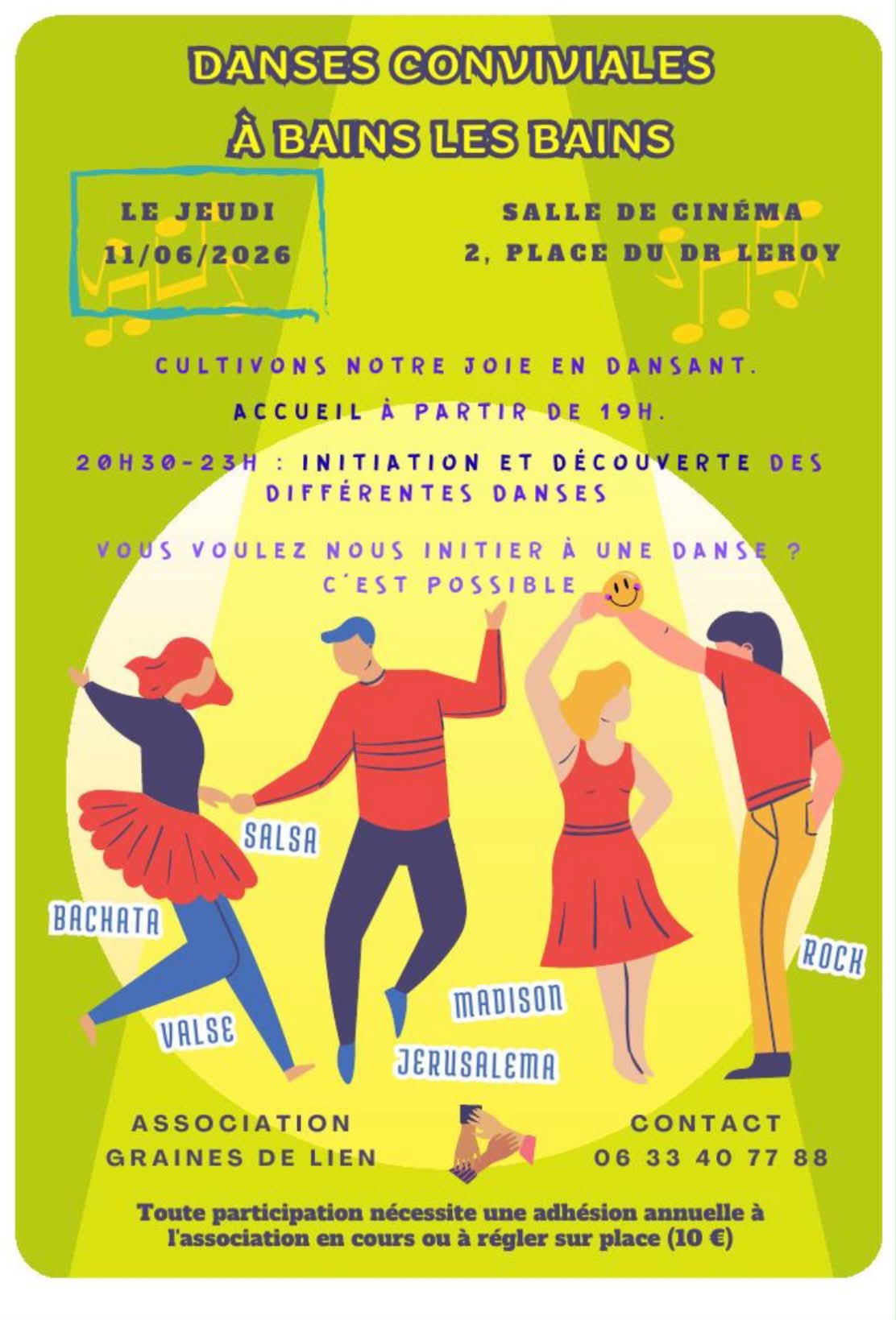 Soirée Danses Conviviales – 11/06/26