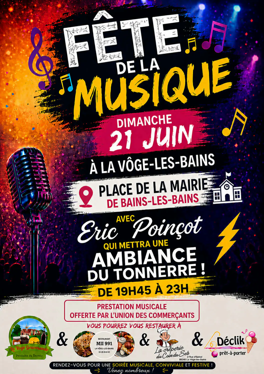 Vide Grenier et Fête de la Musique à La Vôge-les-Bains