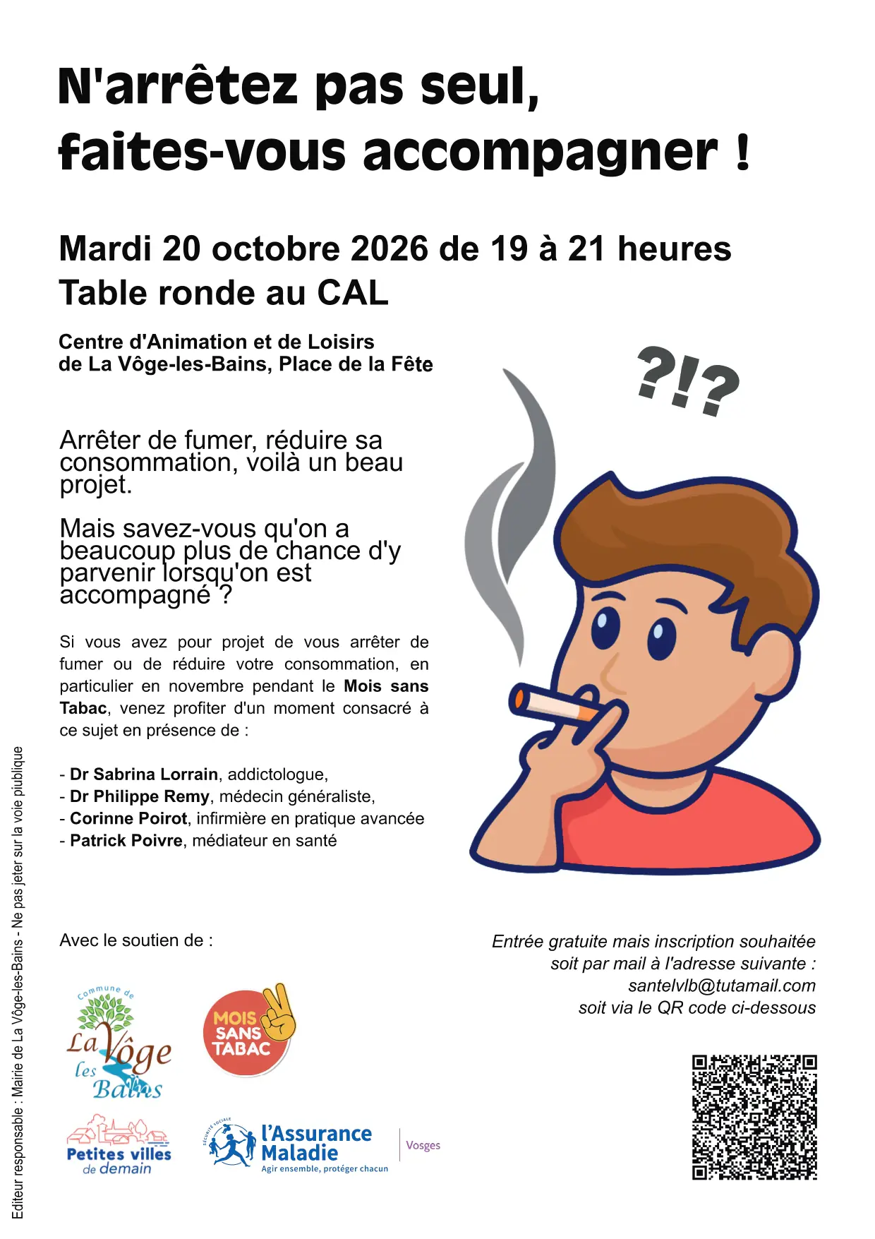 Table ronde : arrêter de fumer, parlons-en !