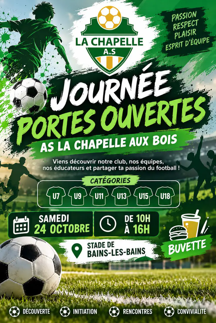 Journée Portes Ouvertes de l’AS La Chapelle !